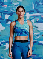 Janji Women's Long Bra Sea Sky Cloud