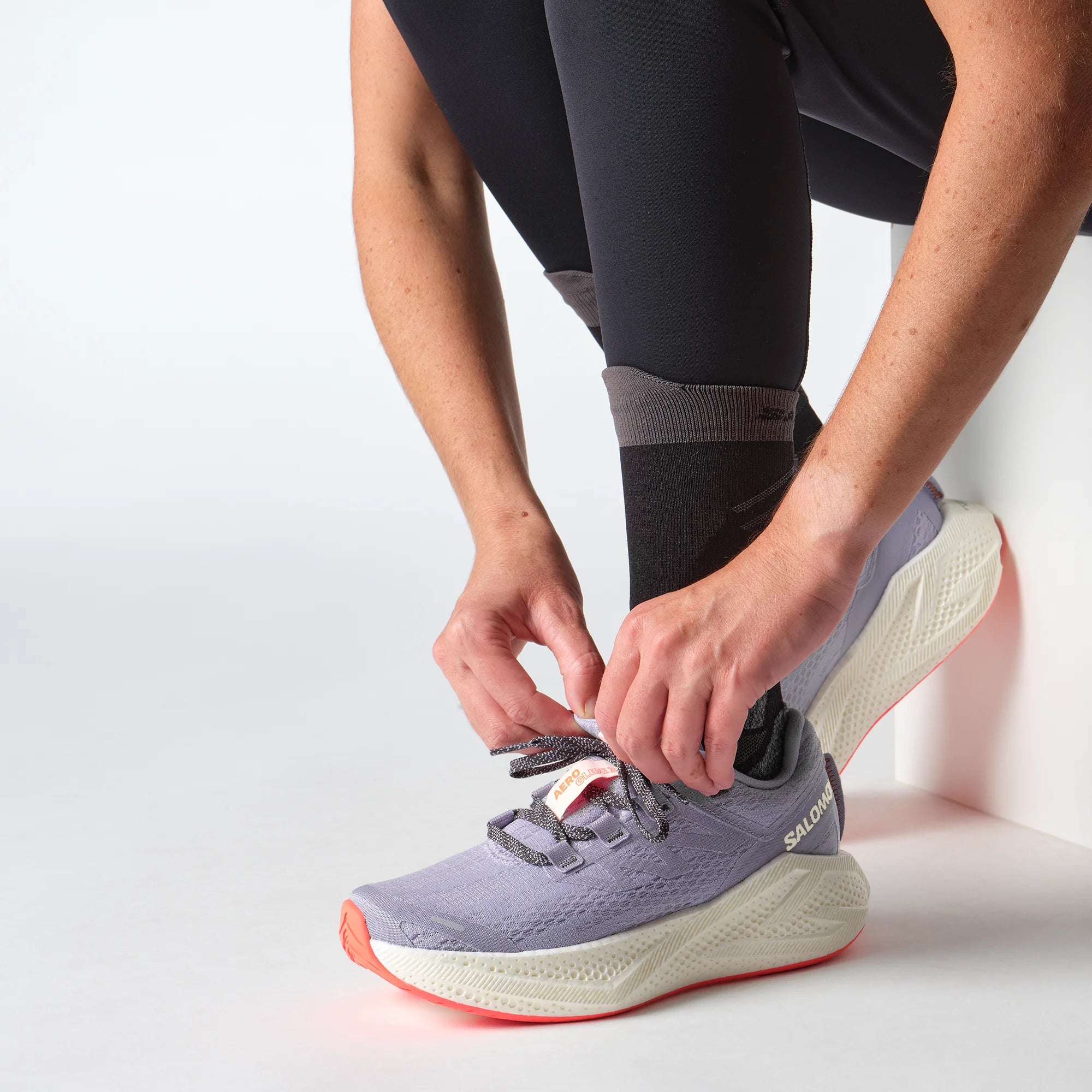 Women's - Salomon Aeroglide 3 - Cosmic Sky/Vanilla Ice/Nine Iron