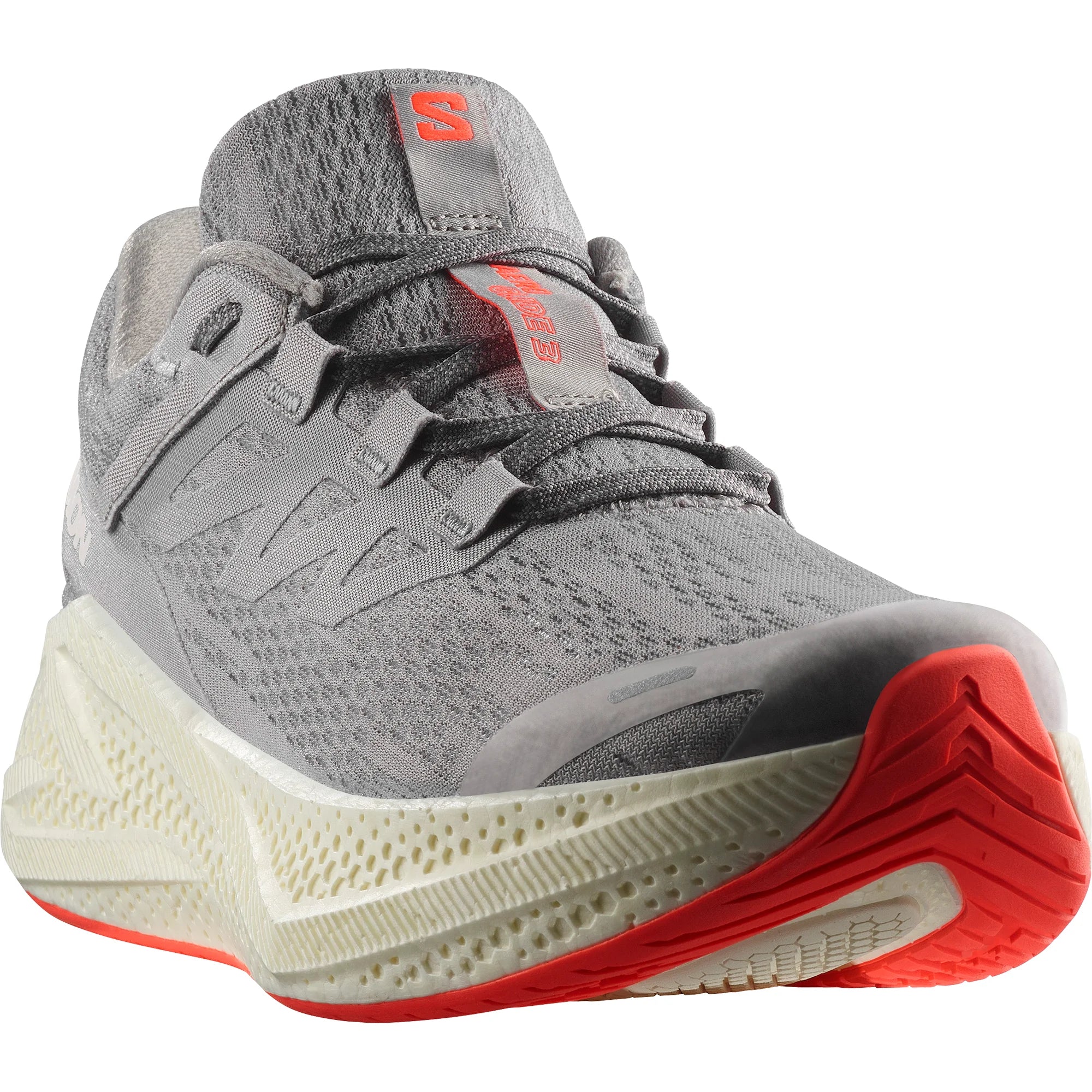 Men's - Salomon Aeroglide 3 - Alloy/Vanilla Ice/Neon Flame