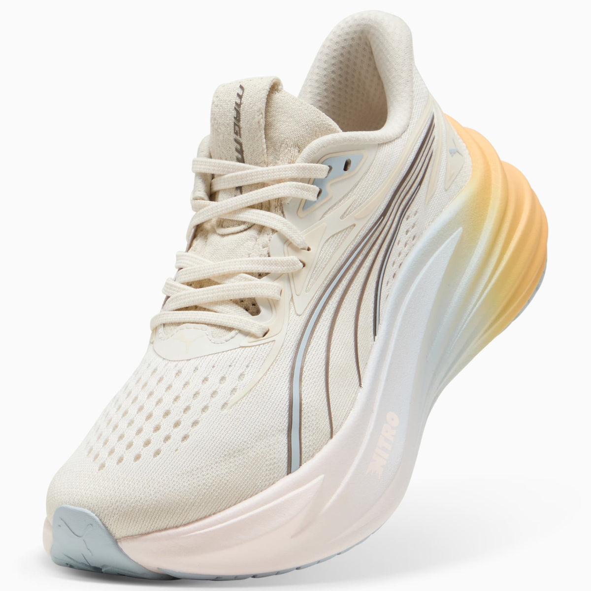 PUMA Women's MagMax NITRO 2 Run Club Warm White-Lucite