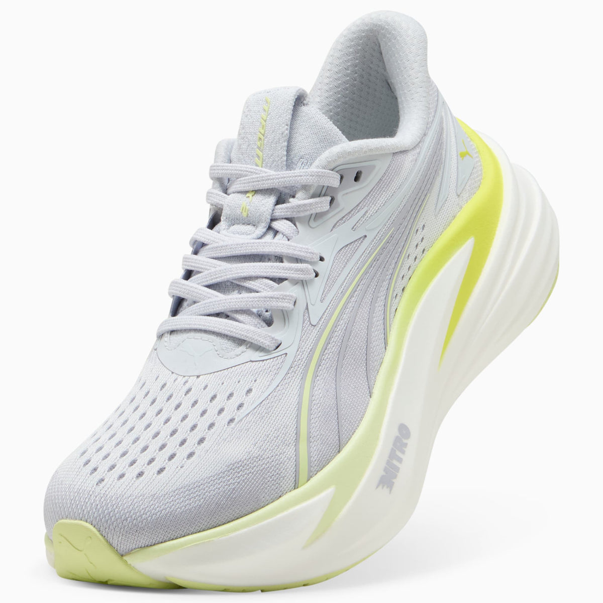 PUMA Women's MagMax NITRO 2 Silver Mist-Apple Spritz