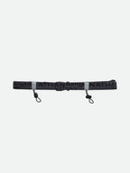 Nathan Race Number Belt Nutrition Waist Belt Black/Reflective Silver