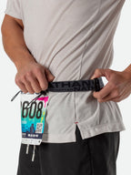 Nathan Race Number Belt Nutrition Waist Belt Black/Reflective Silver