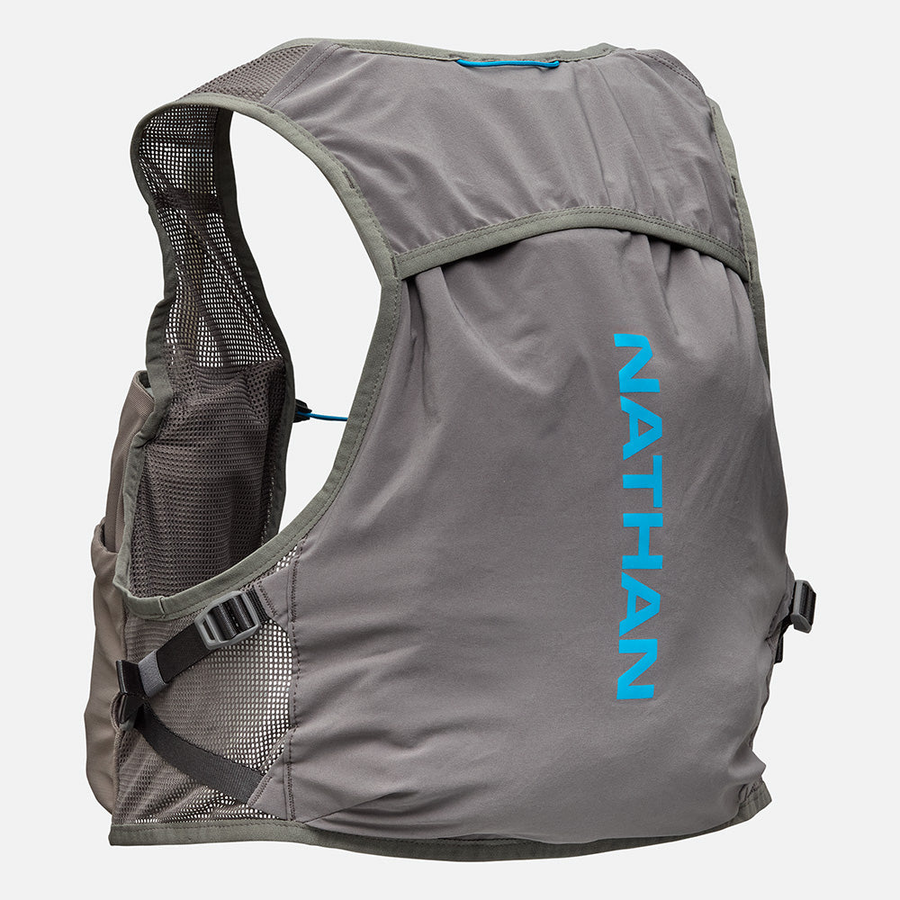 Nathan Pinnacle Breeze 4 Liter Hydration Race Vest Charcoal/Electric Blue