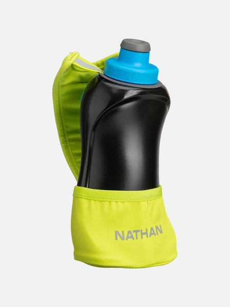 Nathan QuickSqueeze Lite Handheld 18oz Finish Lime/Blue Me Away