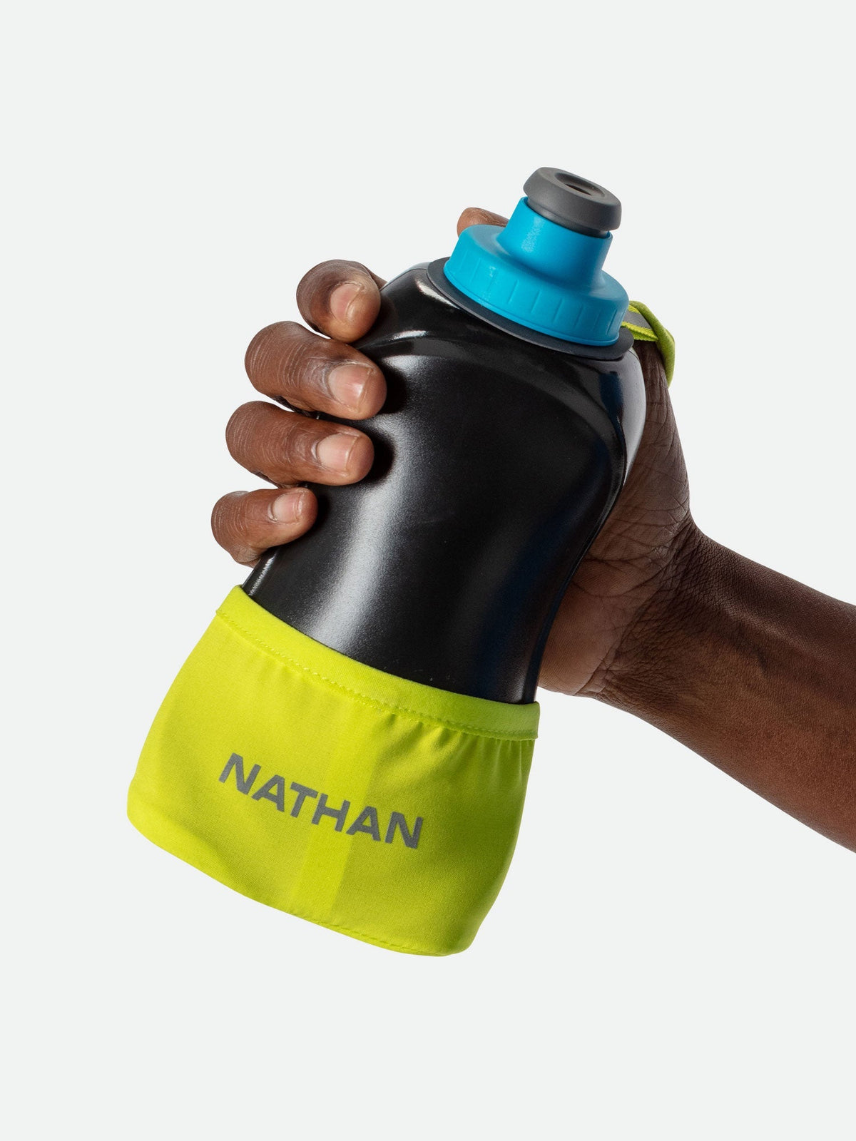 Nathan QuickSqueeze Lite Handheld 18oz Finish Lime/Blue Me Away