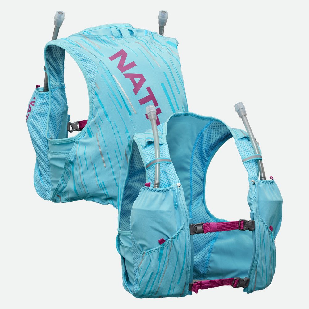 Nathan Women's Pinnacle 4 Liter Hydration Race Vest Caribbean Blue/Magenta