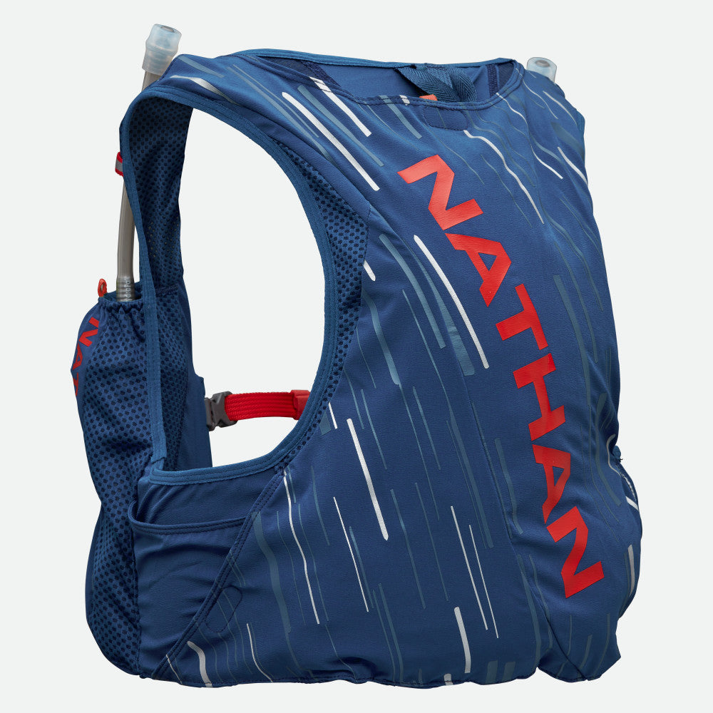 Nathan Pinnacle 4 Liter Hydration Race Vest Estate Blue/Ribbon Red