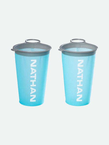 Nathan Reusable Race Day Cup 2 Pack Blue Me Away/White