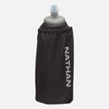 Nathan Pinnacle Soft Flask Insulated Handheld 18oz Black/Reflective Silver