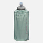 Nathan Pinnacle Soft Flask Insulated Handheld 18oz Sage Green/Reflective Silver