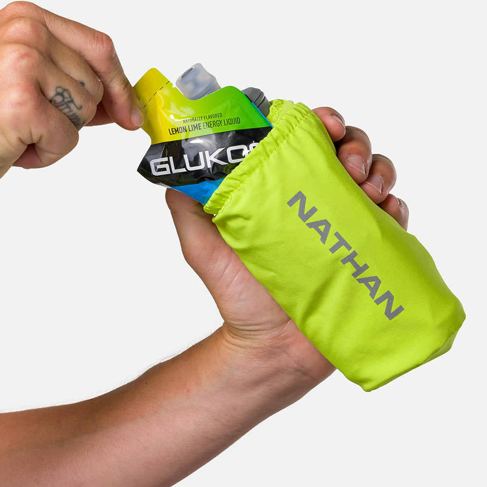 Nathan Pinnacle 18oz Soft Flask Finish Lime/Reflective Silver OSFM