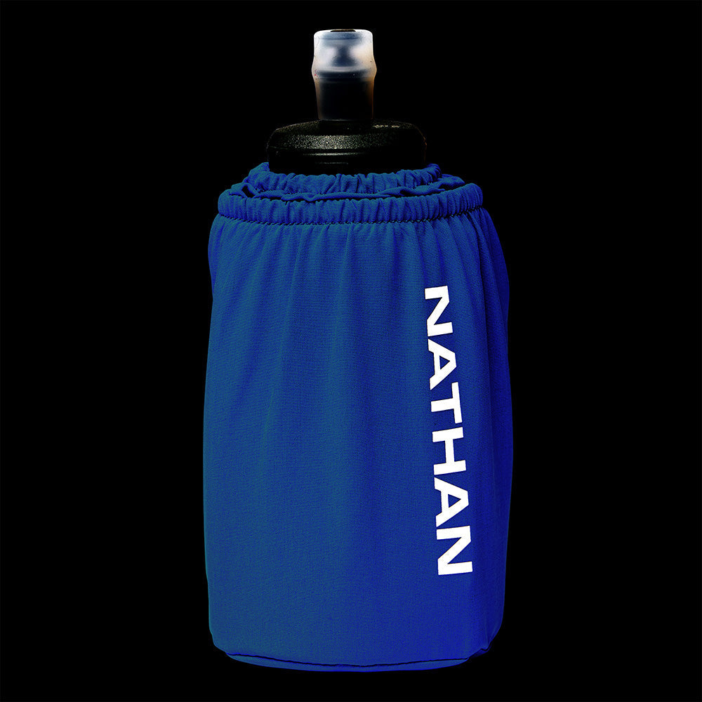 Nathan Pinnacle Soft Flask Handheld 18oz Electric Blue/Reflective Silver