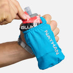 Nathan Pinnacle Soft Flask Handheld 18oz Electric Blue/Reflective Silver