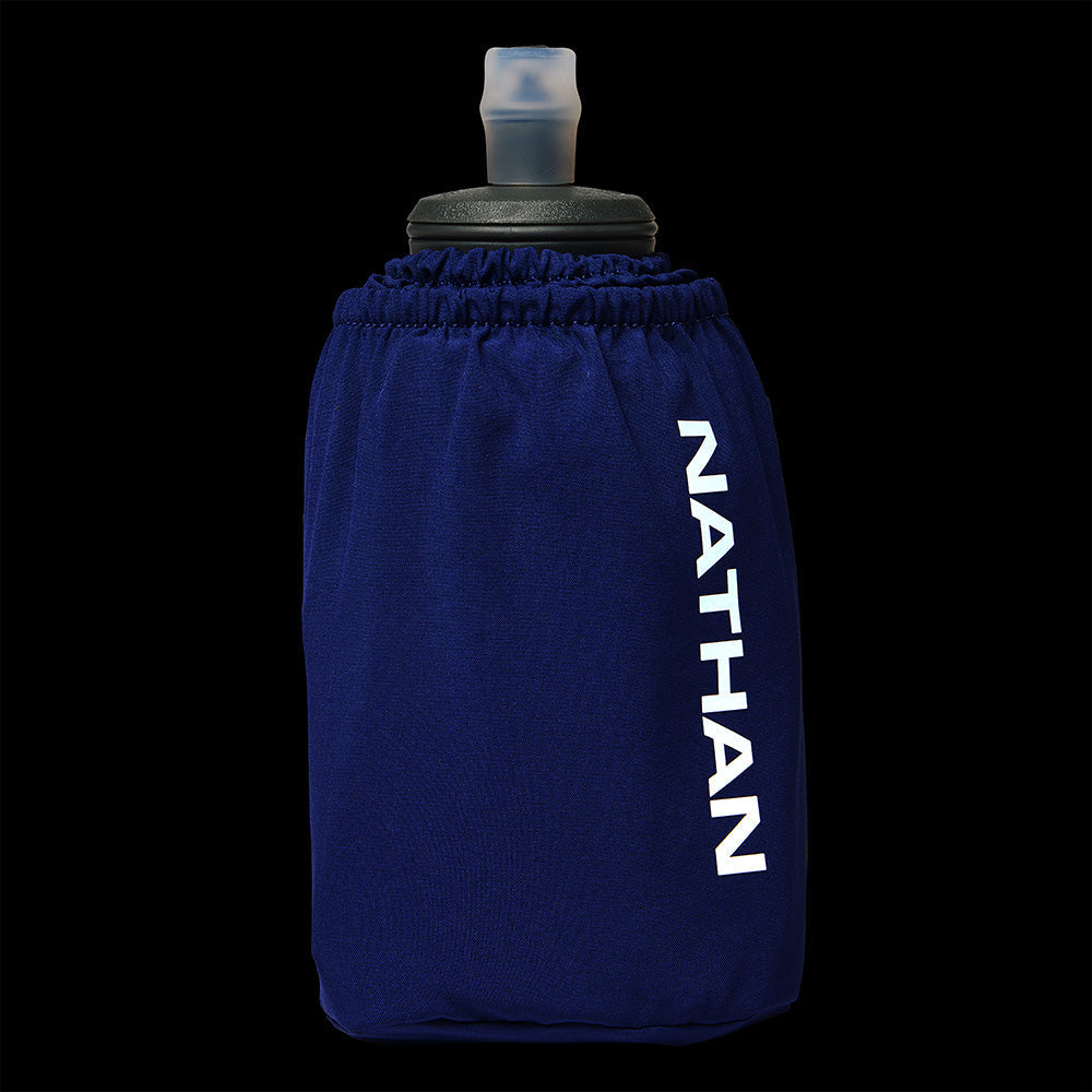 Nathan Pinnacle Soft Flask Handheld 18oz Indigo/Reflective Silver