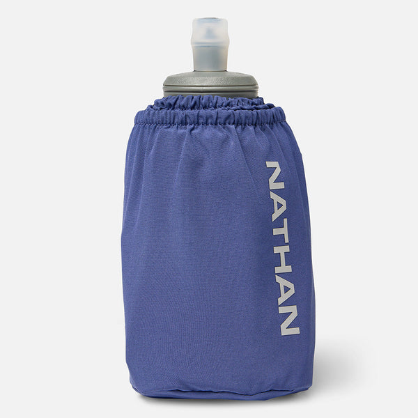 Nathan Pinnacle Soft Flask Handheld 18oz Indigo/Reflective Silver