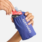 Nathan Pinnacle Soft Flask Handheld 18oz Indigo/Reflective Silver