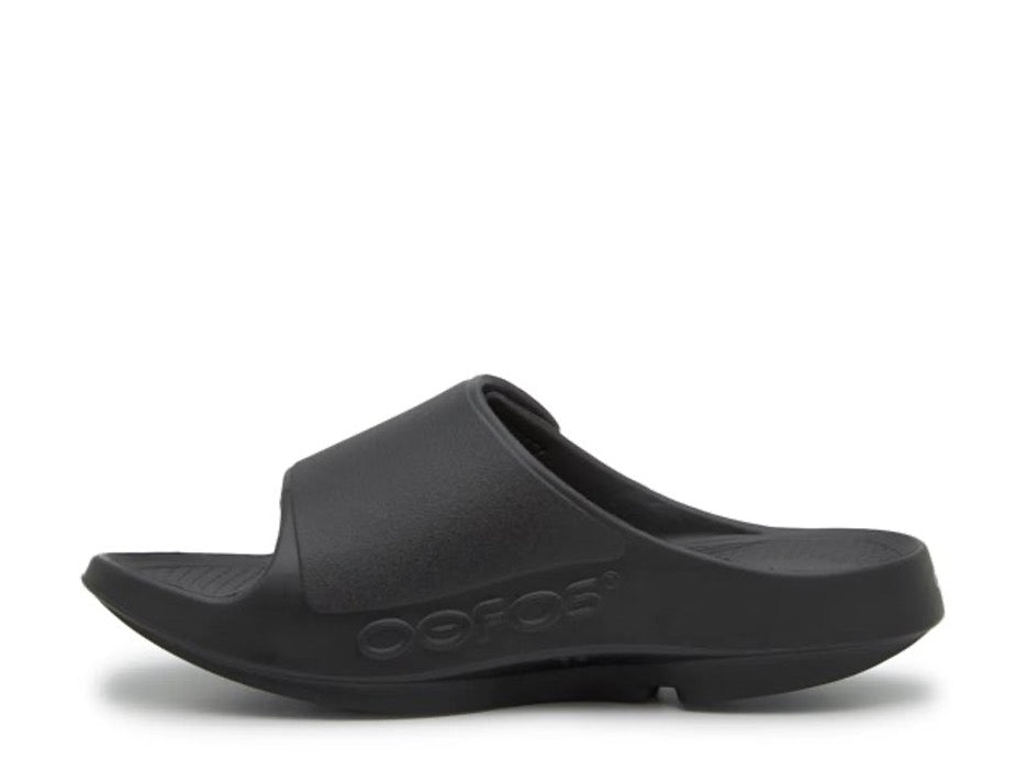 OOfos OOahh Sport Flex Slide - Black Matte