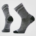 Smartwool Run Zero Cushion Mid Crew Pattern Socks Light Gray