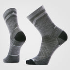 Smartwool Run Zero Cushion Mid Crew Pattern Socks Light Gray