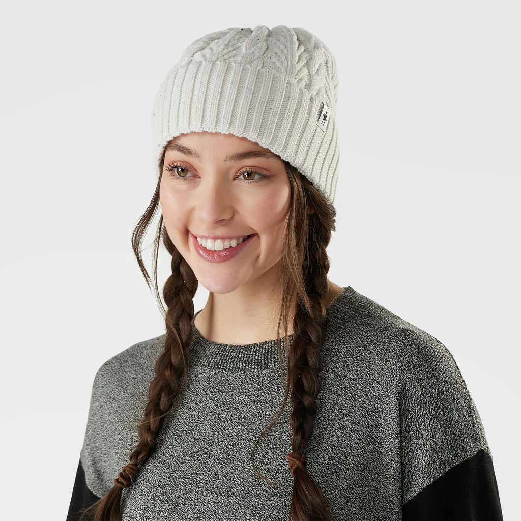 Smart Wool Cable Knit Beanie
