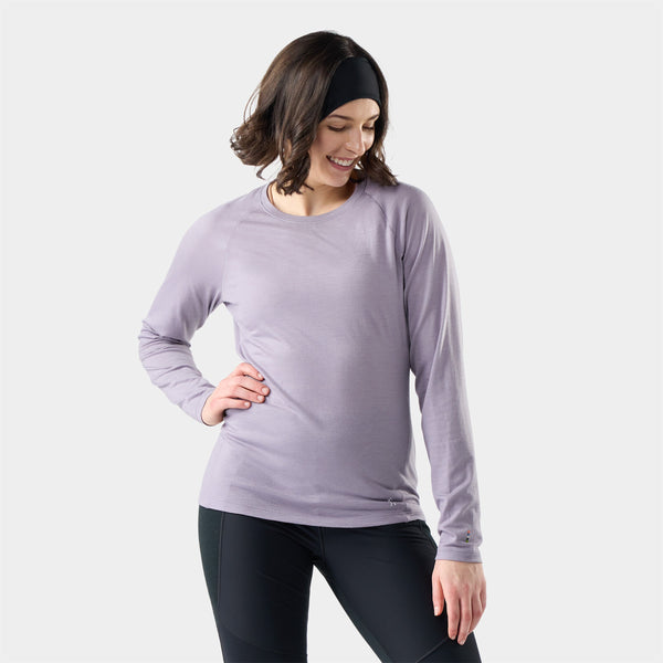 Smartwool Women's Classic All-Season Merino Base Layer Crew Purple Storm