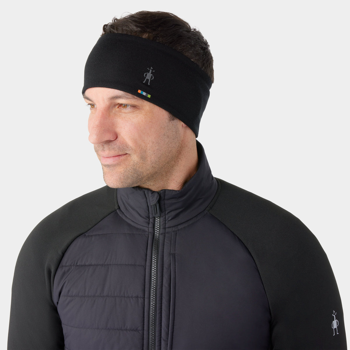 Smartwool Thermal Merino Reversible Headband Black-Charcoal Heather