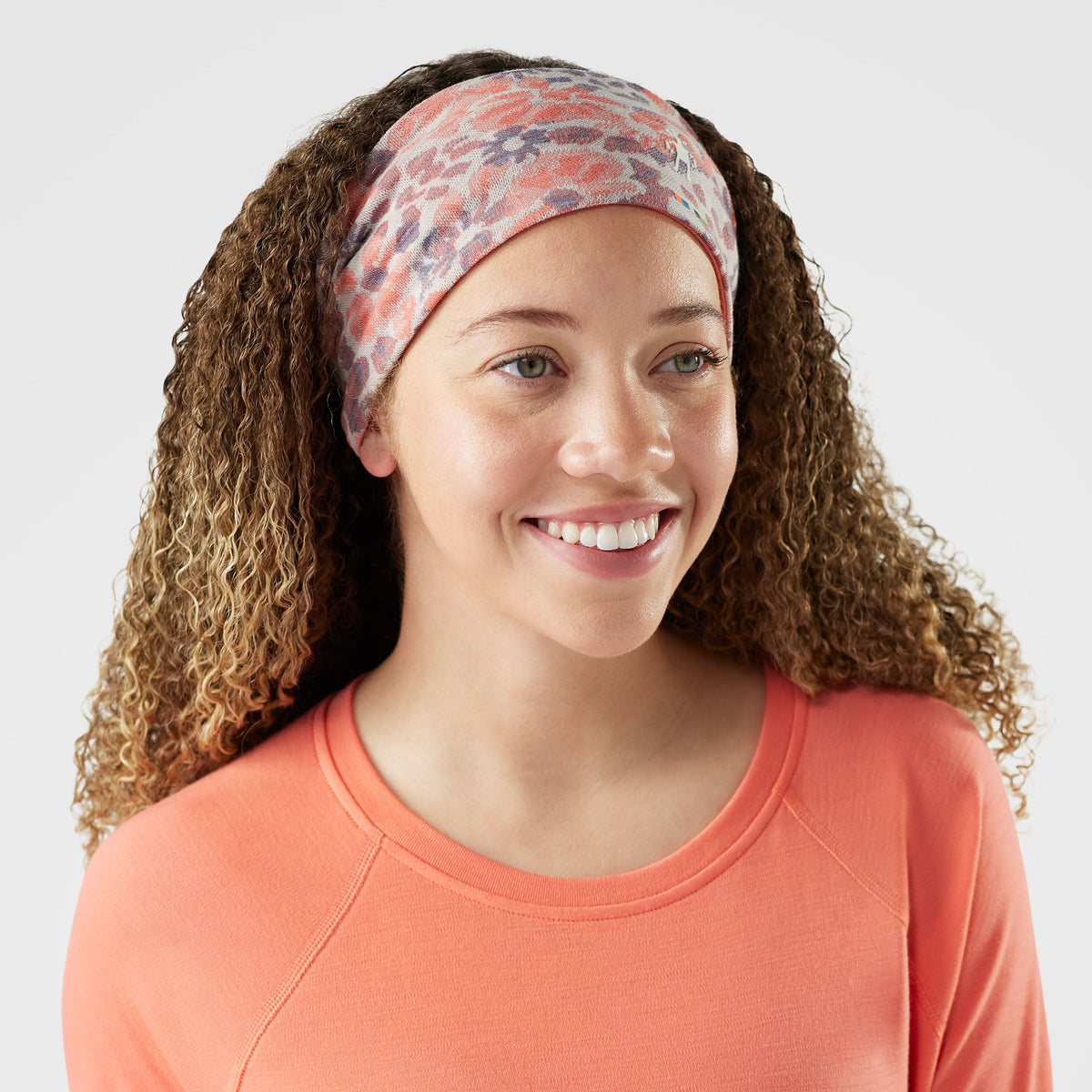 Smartwool Thermal Merino Reversible Headband Coral Reef Floral