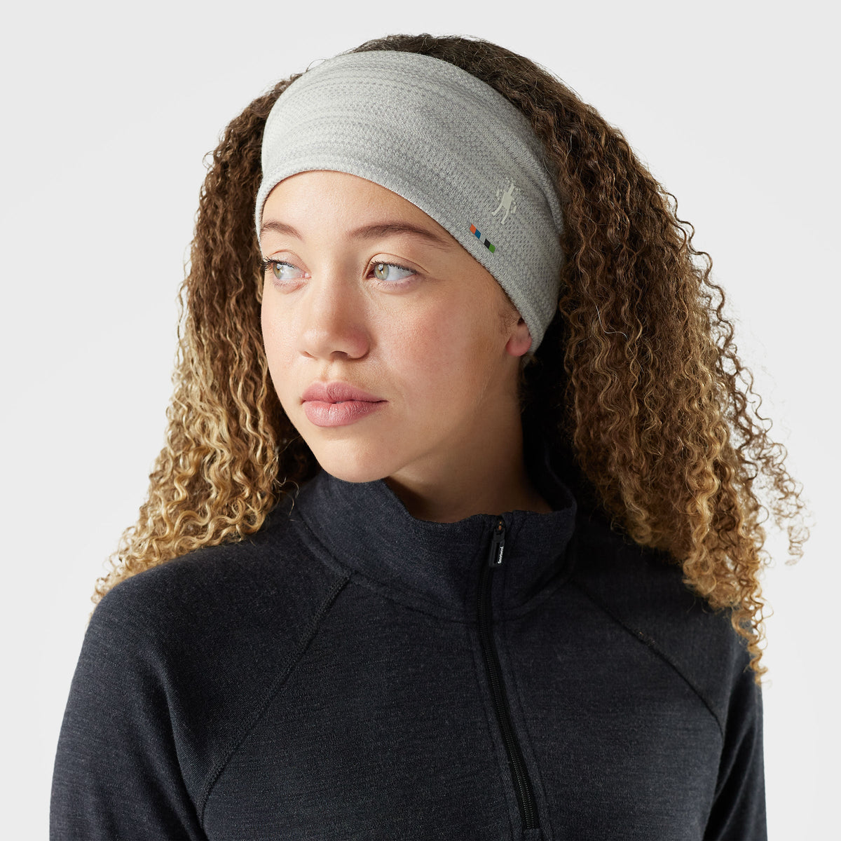 Smartwool Thermal Merino Reversible Headband Light Gray Color Shift