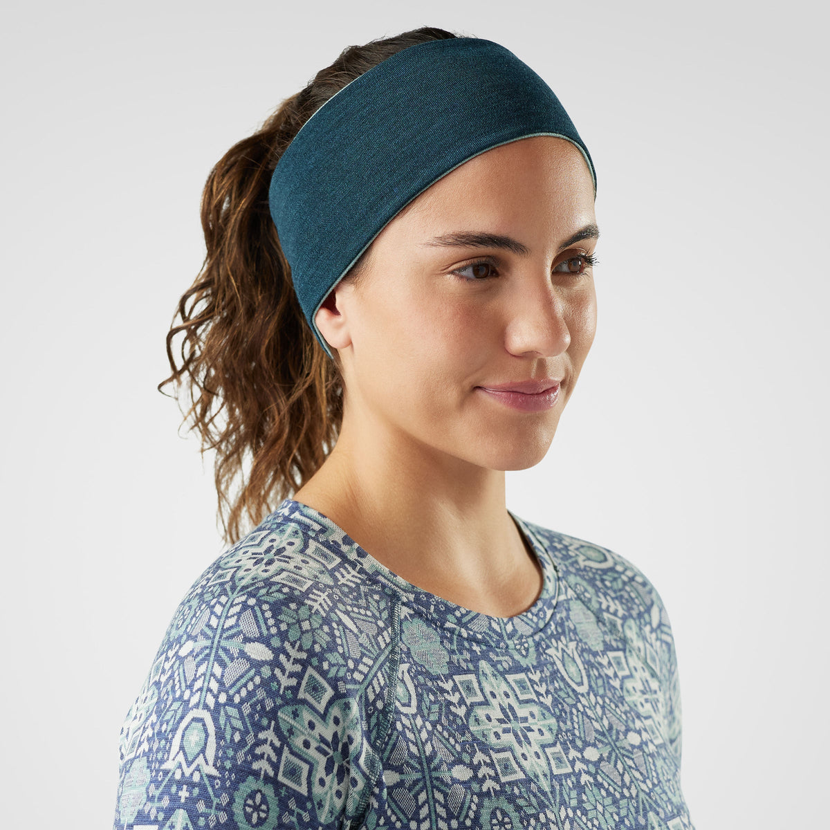 Smartwool Thermal Merino Reversible Headband Arctic Green-Twilight Blue