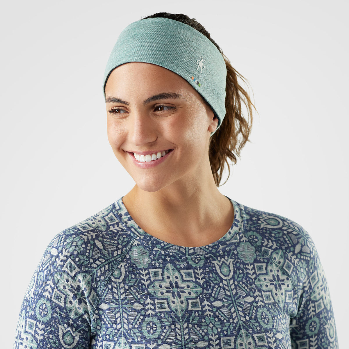 Smartwool Thermal Merino Reversible Headband Arctic Green-Twilight Blue