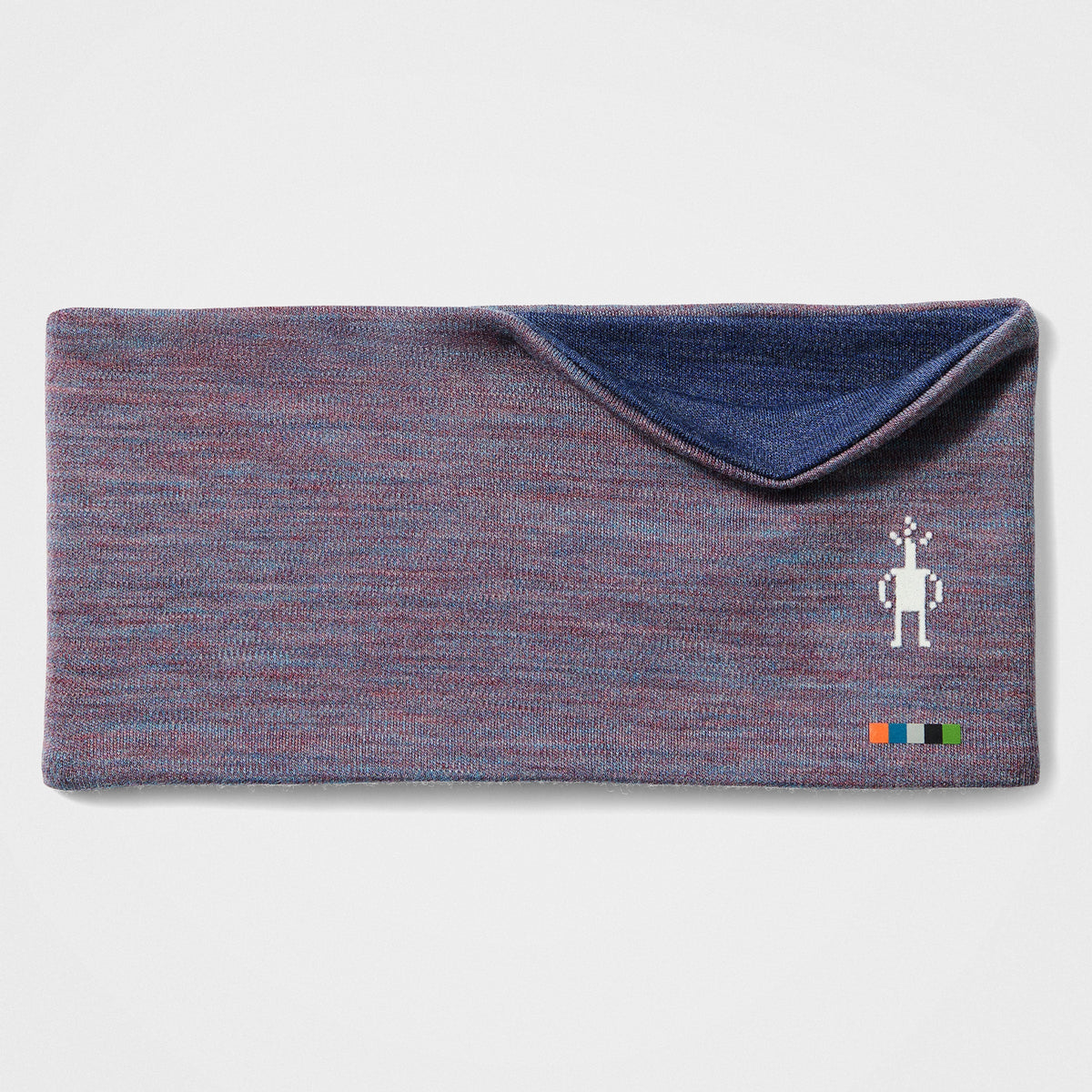 Smartwool Thermal Merino Reversible Headband Chalk Violet Heather-Nightfall Blue