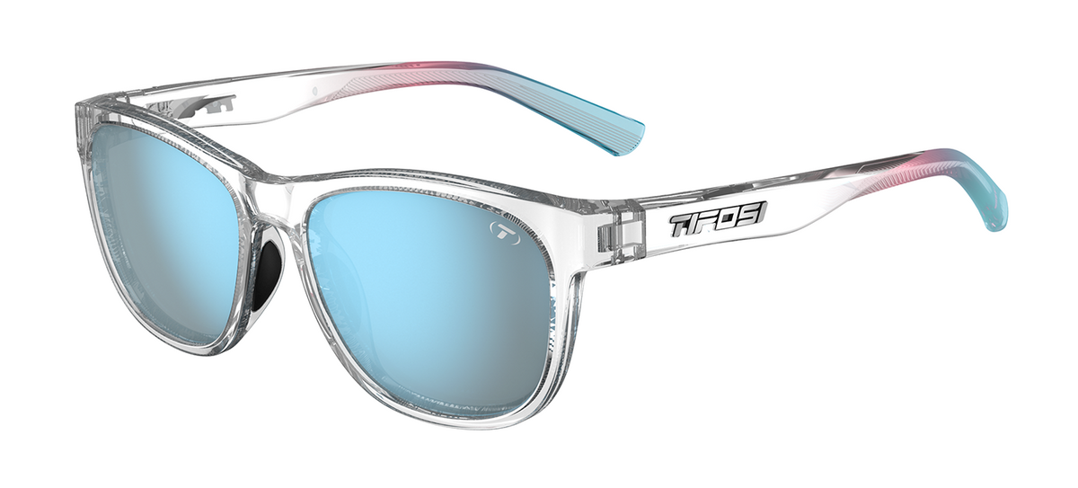 Tifosi Swank Avant Clear - Smoke Tint with Bright Blue Mirror