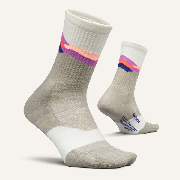 Feetures - Elite Trail Mini Crew Max Cushion - Mountain High Cream