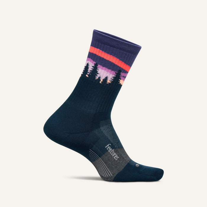 Feetures - Elite Trail Mini Crew Max Cushion - Purple Aurora