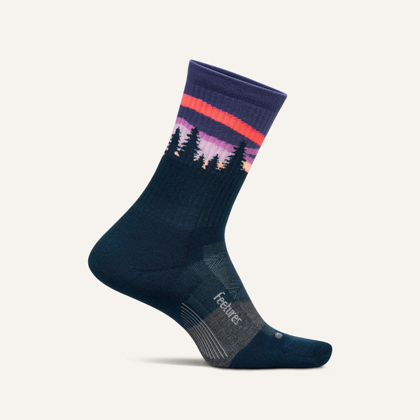 Feetures - Elite Trail Mini Crew Max Cushion - Purple Aurora