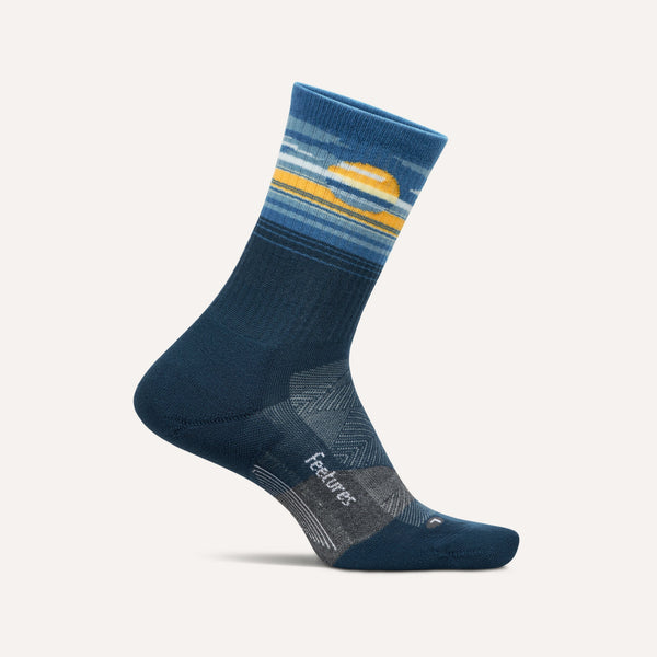 Feetures Trail Max Cushion Mini Crew Cloud Veil Navy