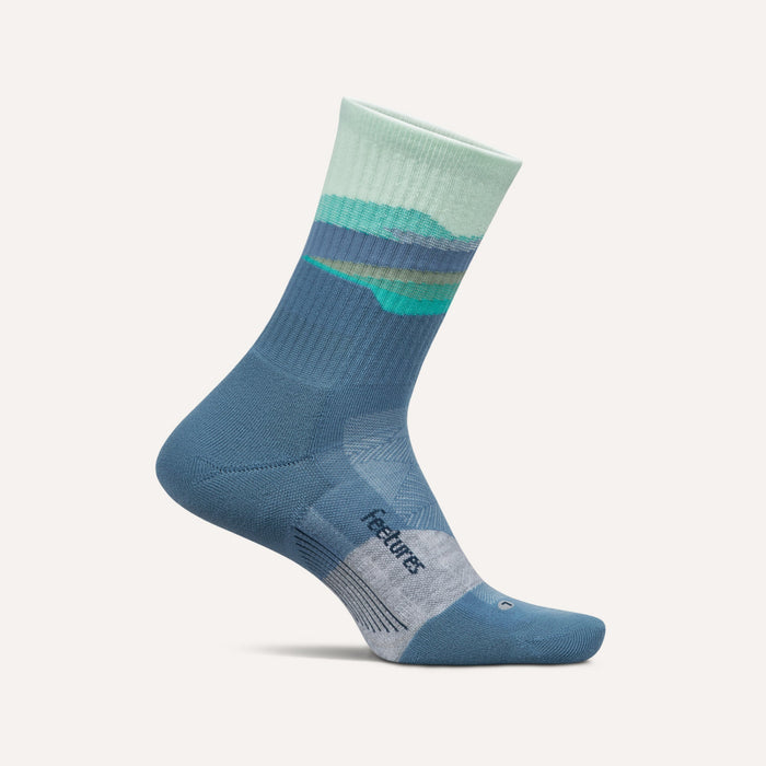 Feetures - Elite Trail Mini Crew Max Cushion - Tectonic Blue
