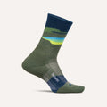 Feetures Trail Max Cushion Mini Crew Tectonic Green