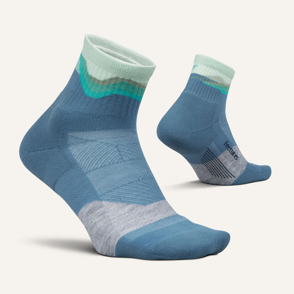Feetures Trail Max Cushion Quarter Tectonic Blue