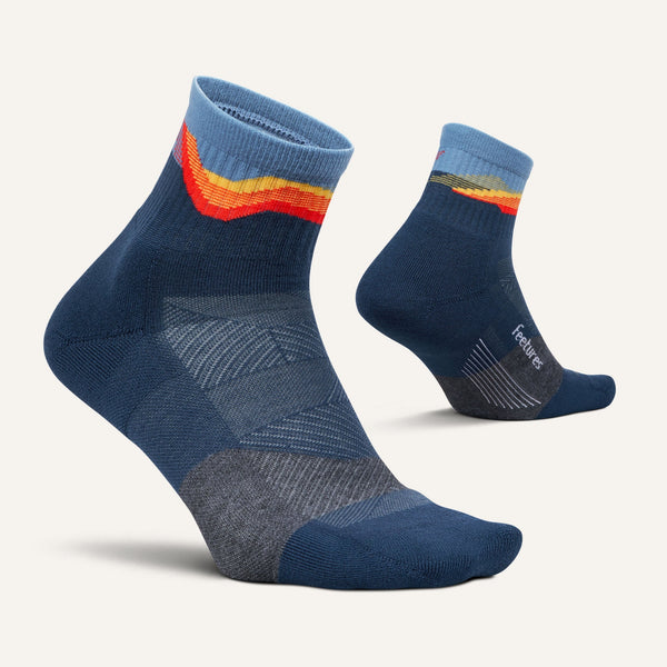 Feetures Trail Max Cushion Quarter Tectonic Navy