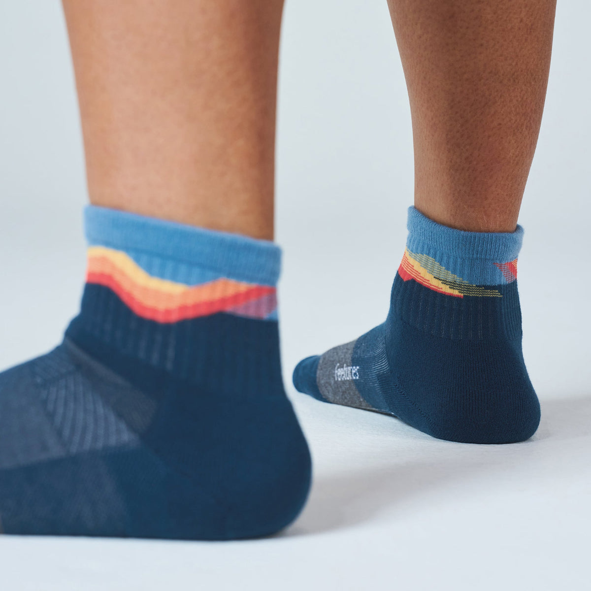 Feetures Trail Max Cushion Quarter Tectonic Navy