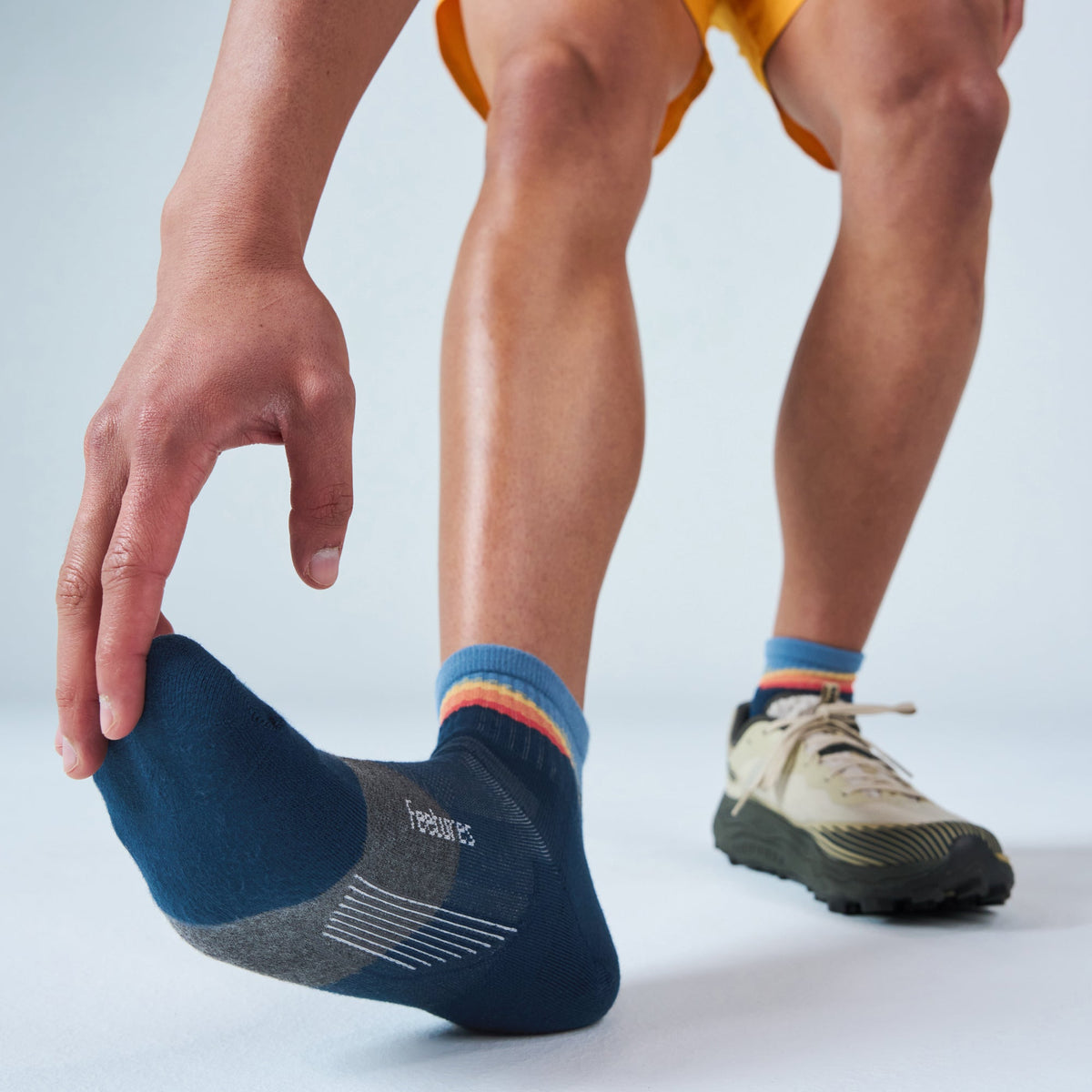 Feetures Trail Max Cushion Quarter Tectonic Navy