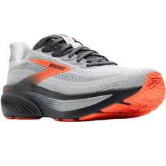 Men's - Brooks Ghost 17 - Oyster Mushroom/Orange/Ebony