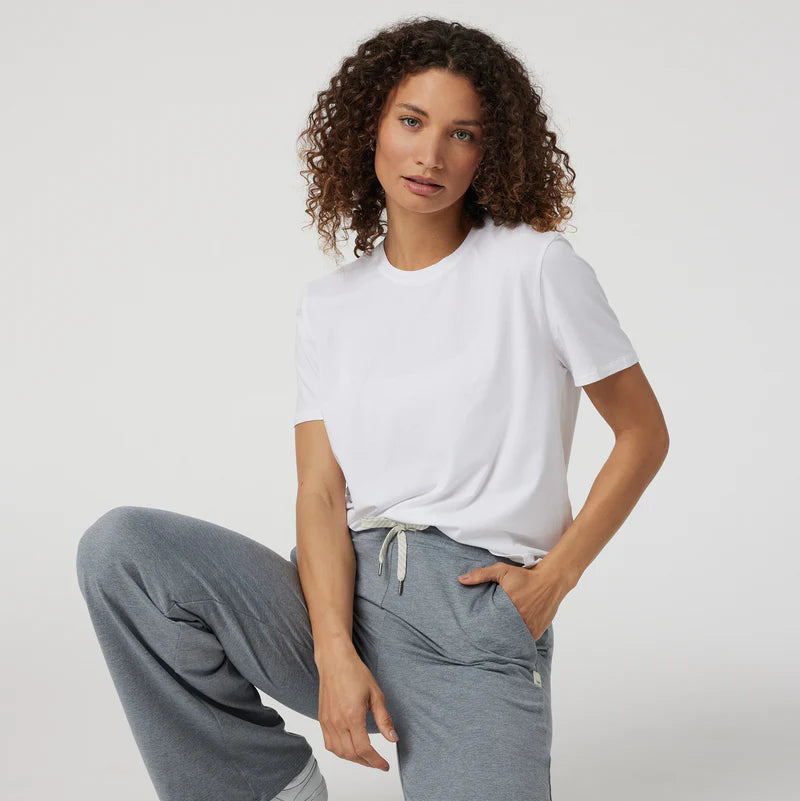 Women's - Vuori Feather Tee - White