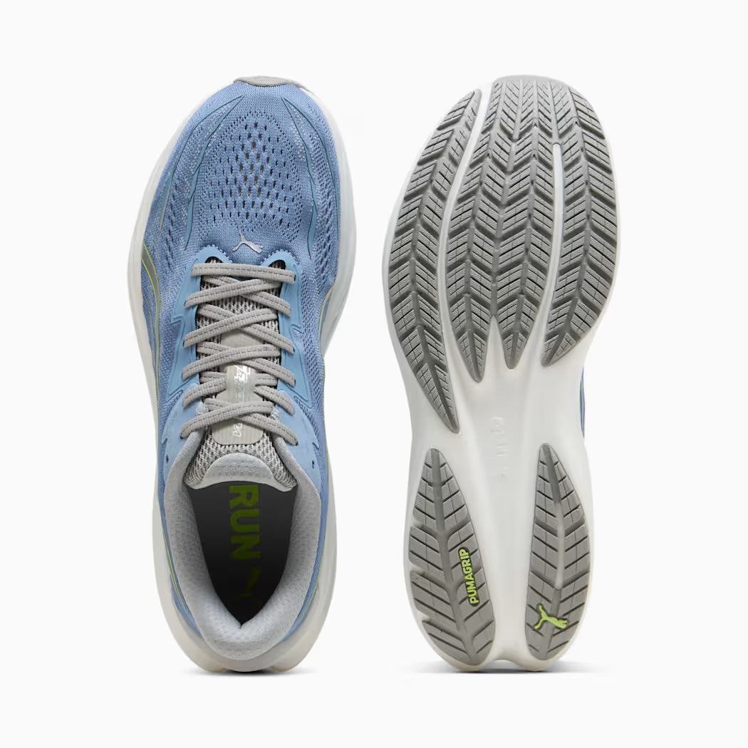 Men's - Puma Velocity Nitro 5 - Zen Blue/Sunny Lime