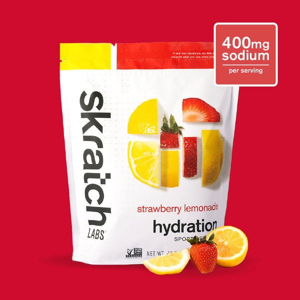 Skratch Labs Hydration Sport Drink Mix 60 Serving Strawberry Lemonade