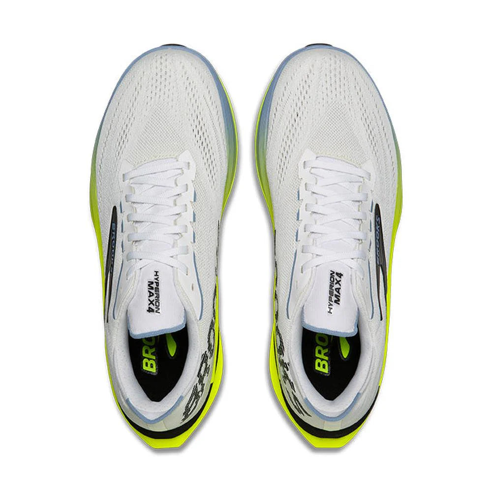 Men's - Brooks Hyperion Max 4 - White/Blue/Nightlihgt