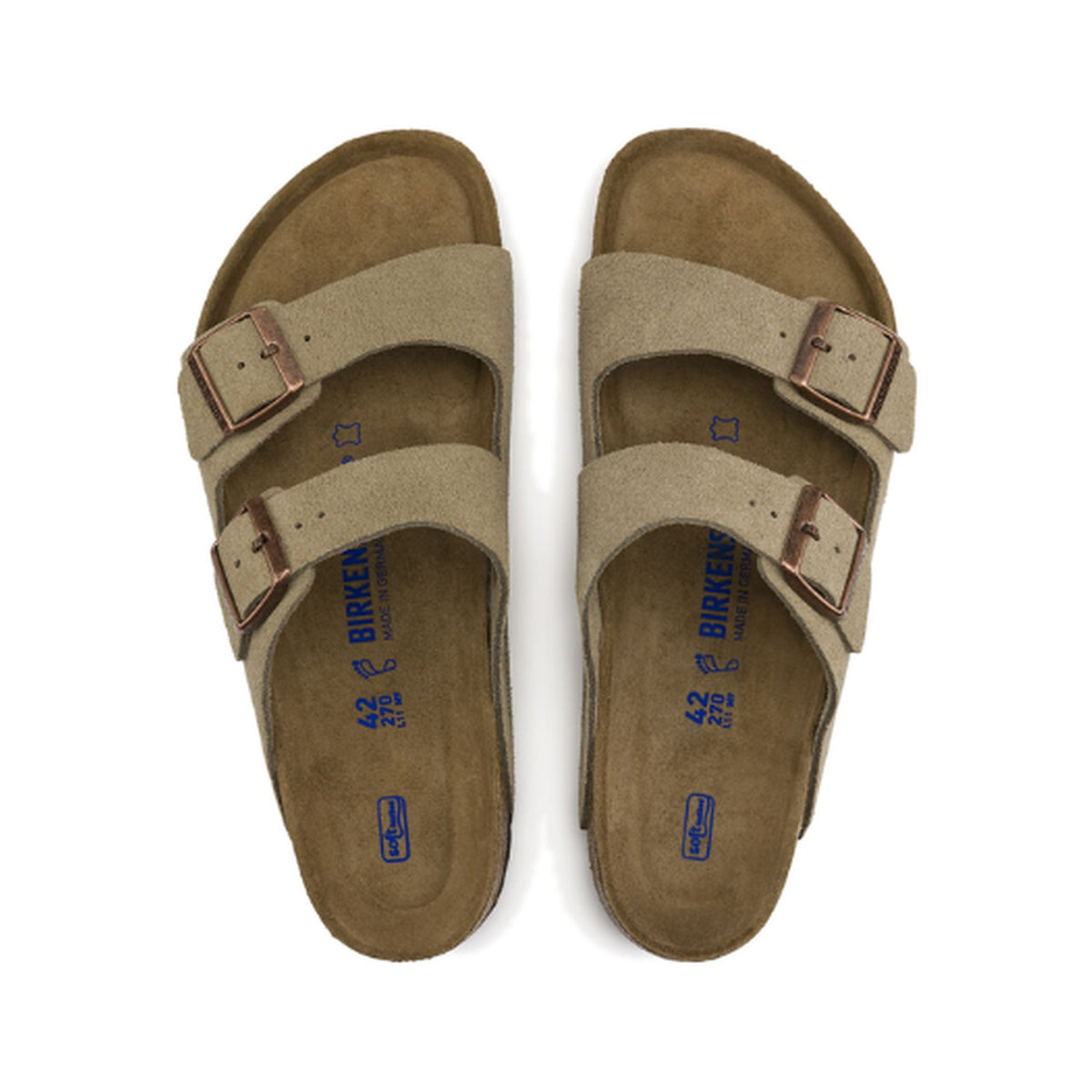 Birkenstock Arizona Soft Bed Taupe Suede running shoe