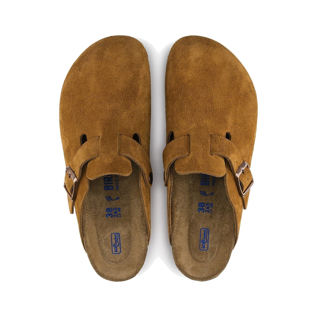 Birkenstock Boston Soft Bed Mocha Suede (Narrow Fit) running shoe